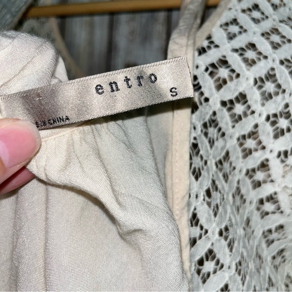 Entro Dusty Cream/Pink Blouse - Picture 6 of 6